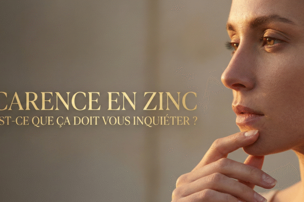 Femme pensive et question : Carence en zinc, est-ce que ça doit vous inquiéter ?"