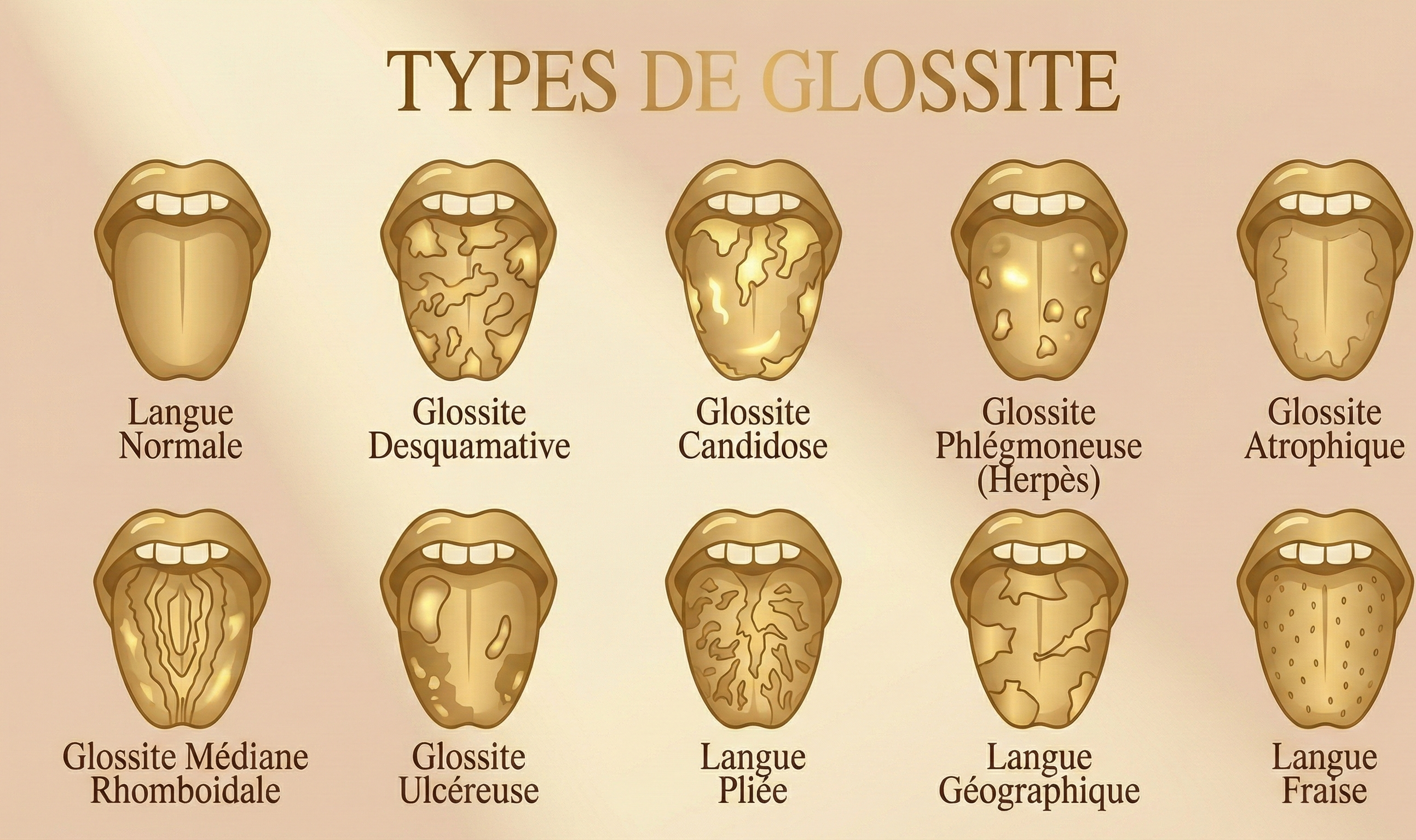 Type de glossite Type de glossite
