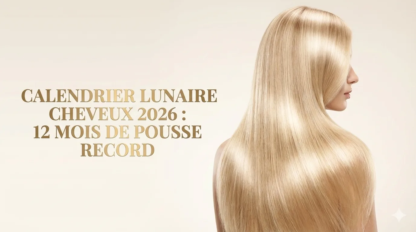 Longue chevelure blonde et brillante vue de dos illustrant la pousse des cheveux