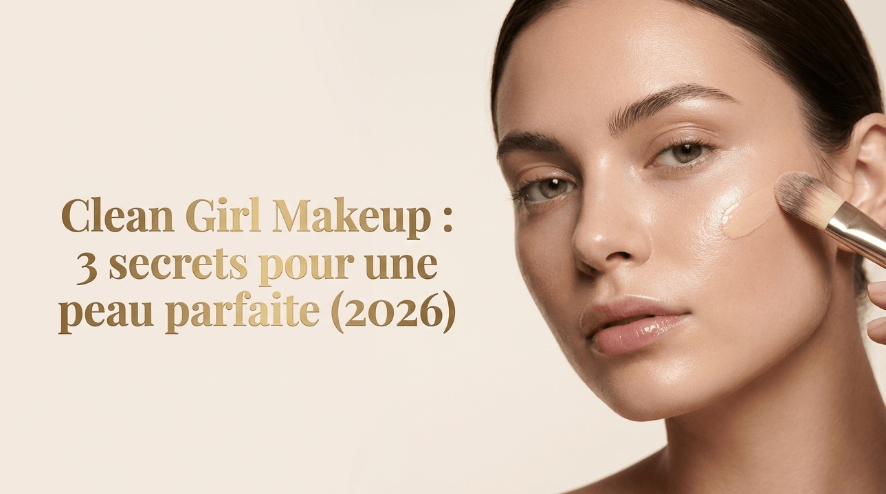 Application de fond de teint au pinceau pour un maquillage style Clean Girl