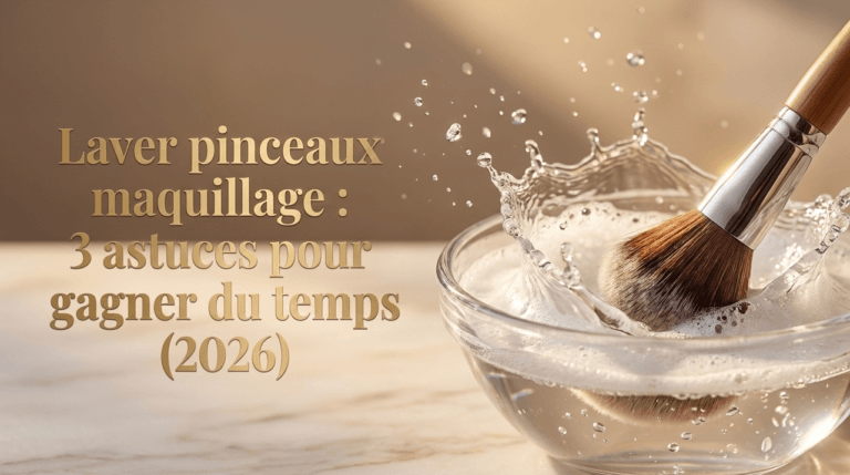 Laver pinceaux maquillage : 3 astuces pour gagner du temps (2026)