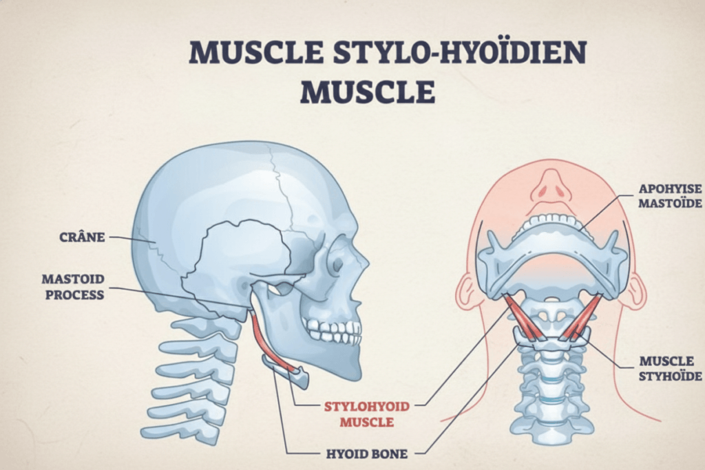 Muscle stylo hyoidien