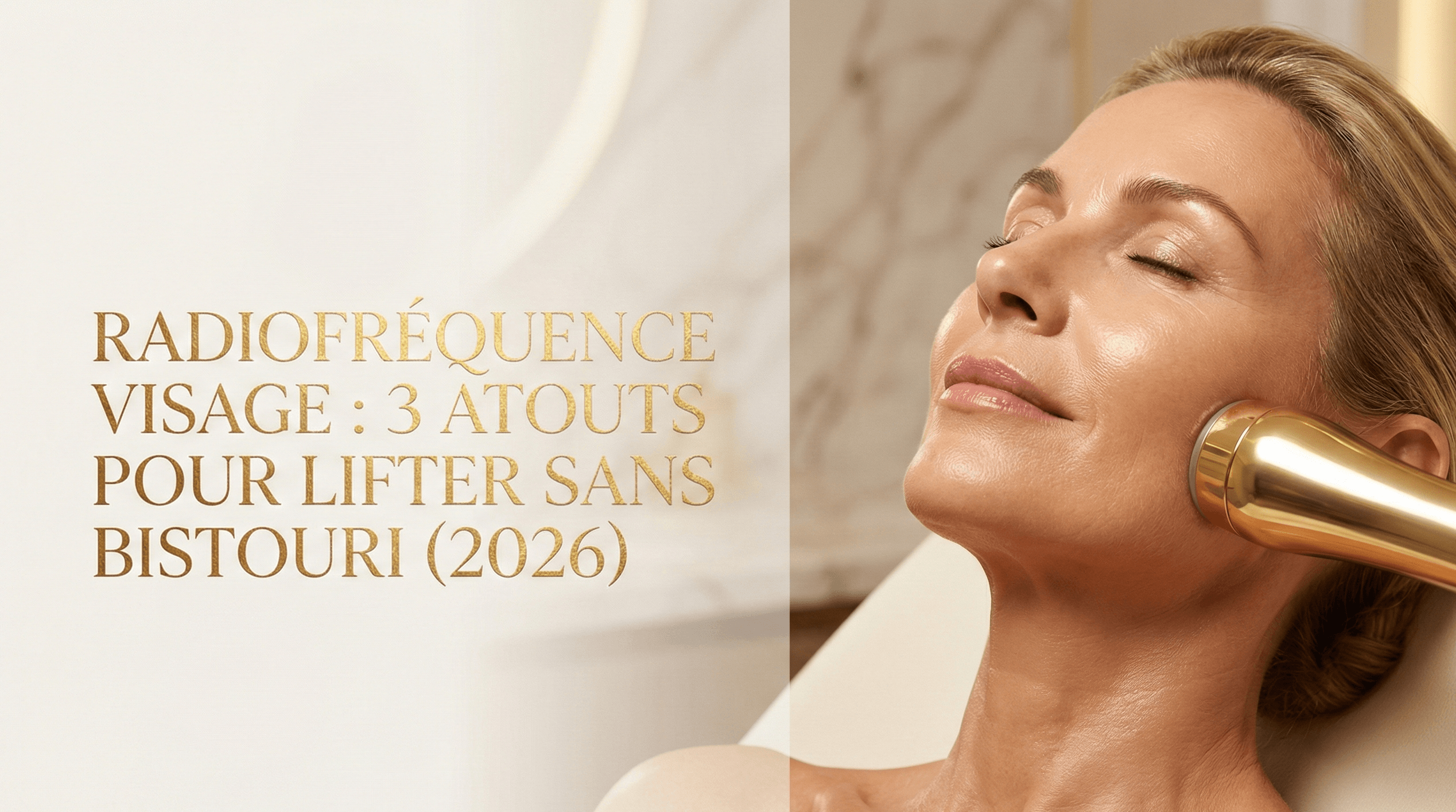 RADIOFRÉQUENCE VISAGE : 3 ATOUTS POUR LIFTER SANS BISTOURI (2026)