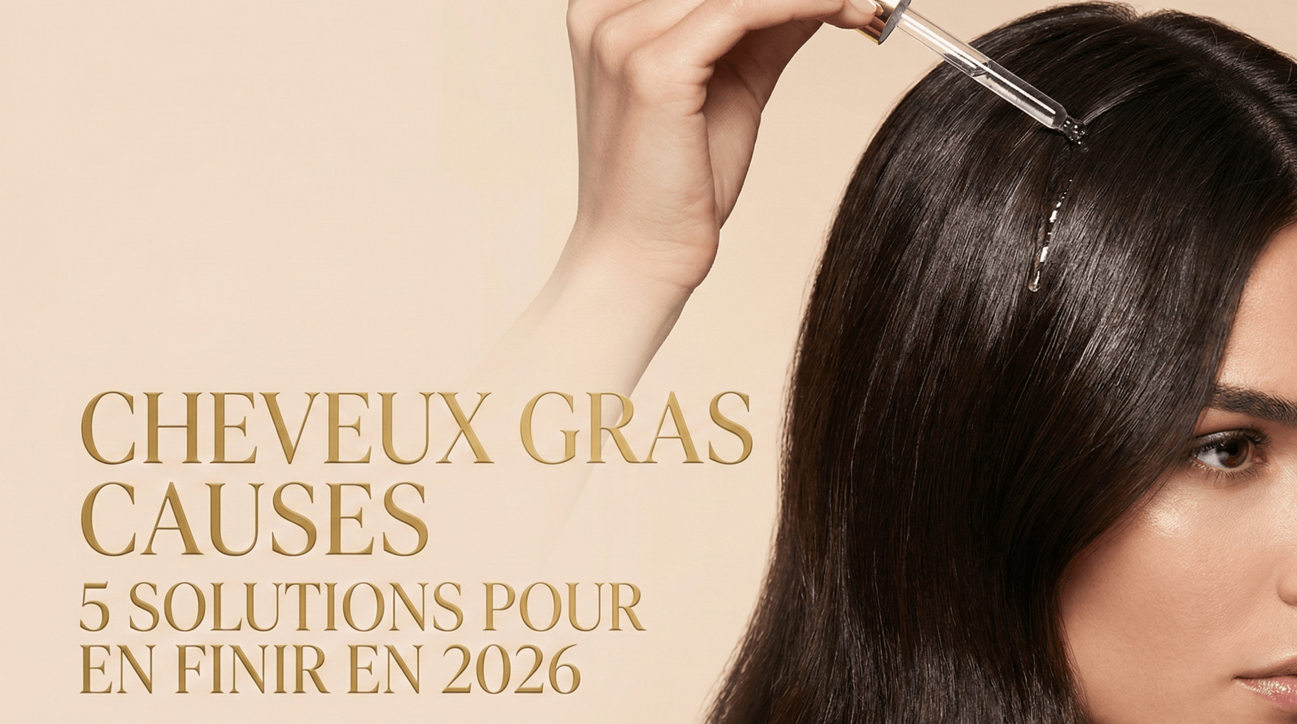Application ciblée d'un soin sur le cuir chevelu pour cheveux gras