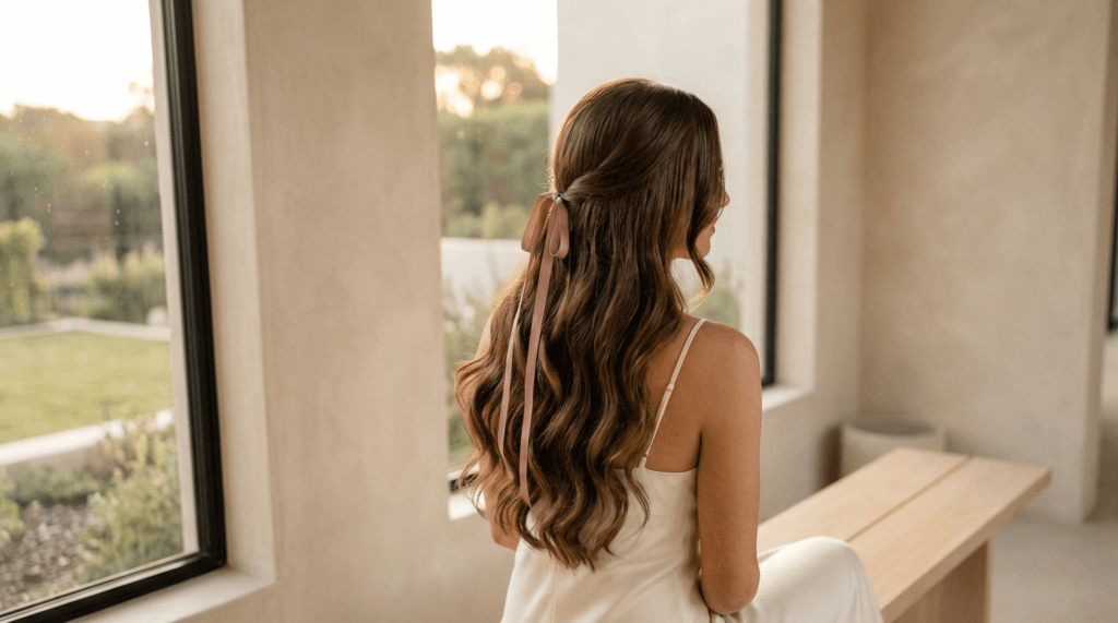  coiffure mariage cheveux long lâchés