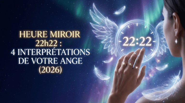 Heure miroir 22h22 : 4 interprétations de votre ange (2026)