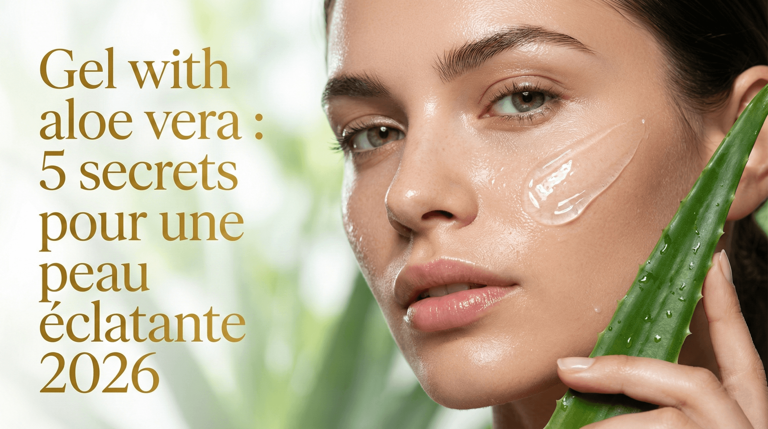 Gel with aloe vera scaled