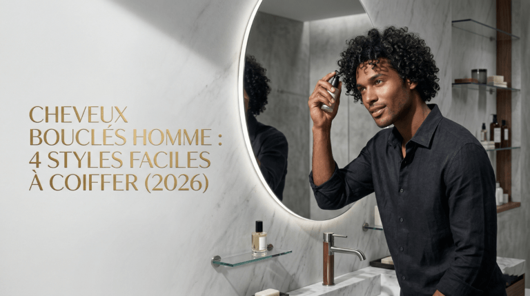 CHEVEUX BOUCLES HOMME