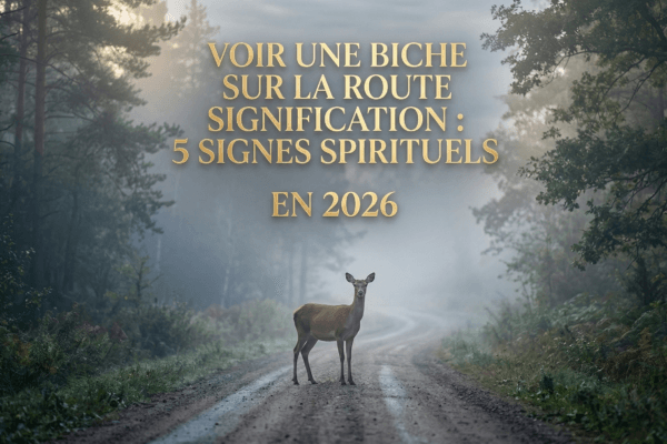 Voir une Biche sur la Route Signification 5 Signes Spirituels en 2026 2