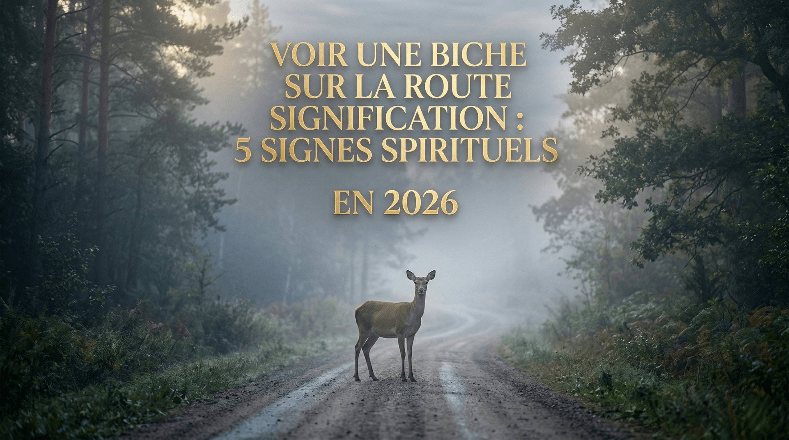 Voir une Biche sur la Route Signification 5 Signes Spirituels en 2026 2 scaled