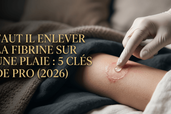 Faut il enlever la fibrine sur une plaie