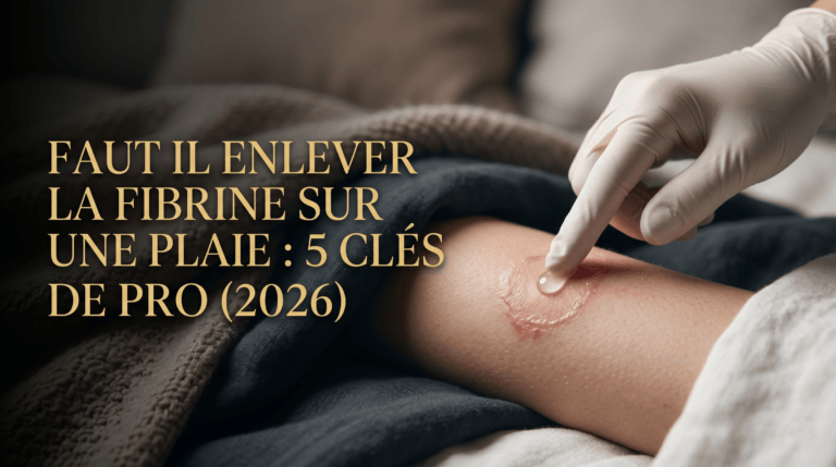 Faut il enlever la fibrine sur une plaie