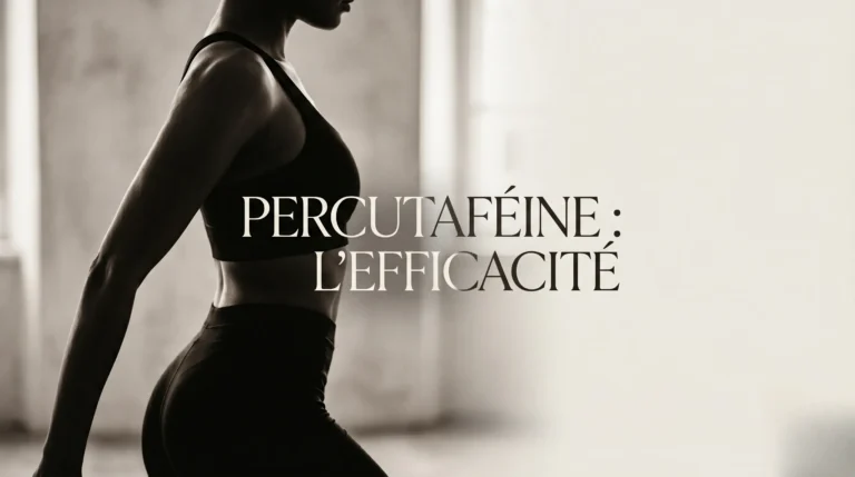 Silhouette de corps sculpté mettant en avant l'efficacité de la Percutaféine.