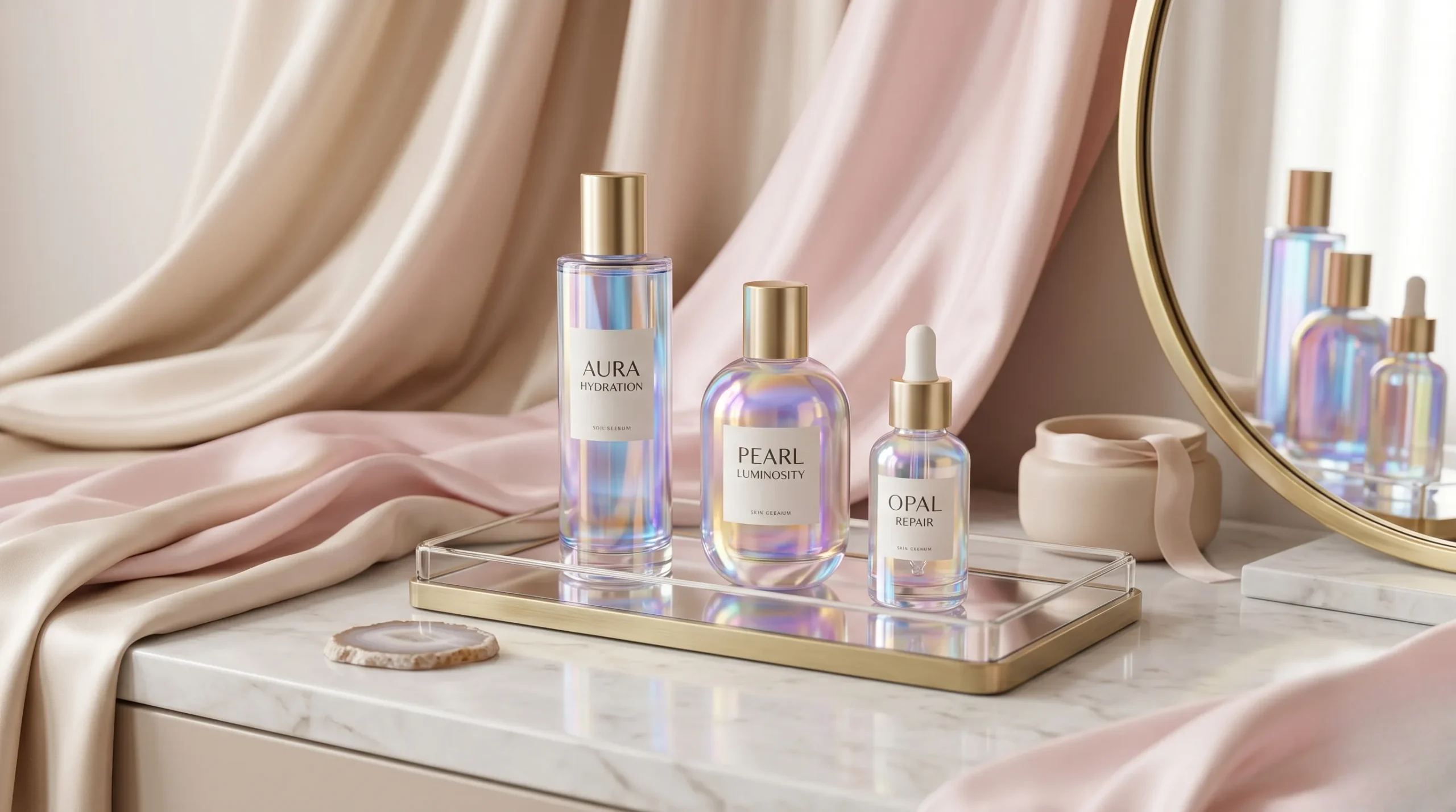 Sérums Glowssip sur fond de soie pour un éclat sain et luxueux. Glowssip avis dermatologue