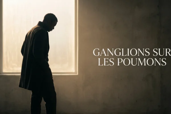 Image éditoriale professionnelle pour expliquer les ganglions pulmonaires.