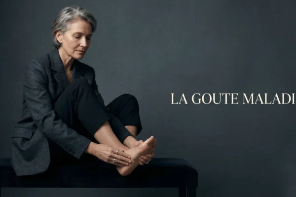 Photographie éditoriale haut de gamme illustrant le traitement de la goutte avec espace négatif.