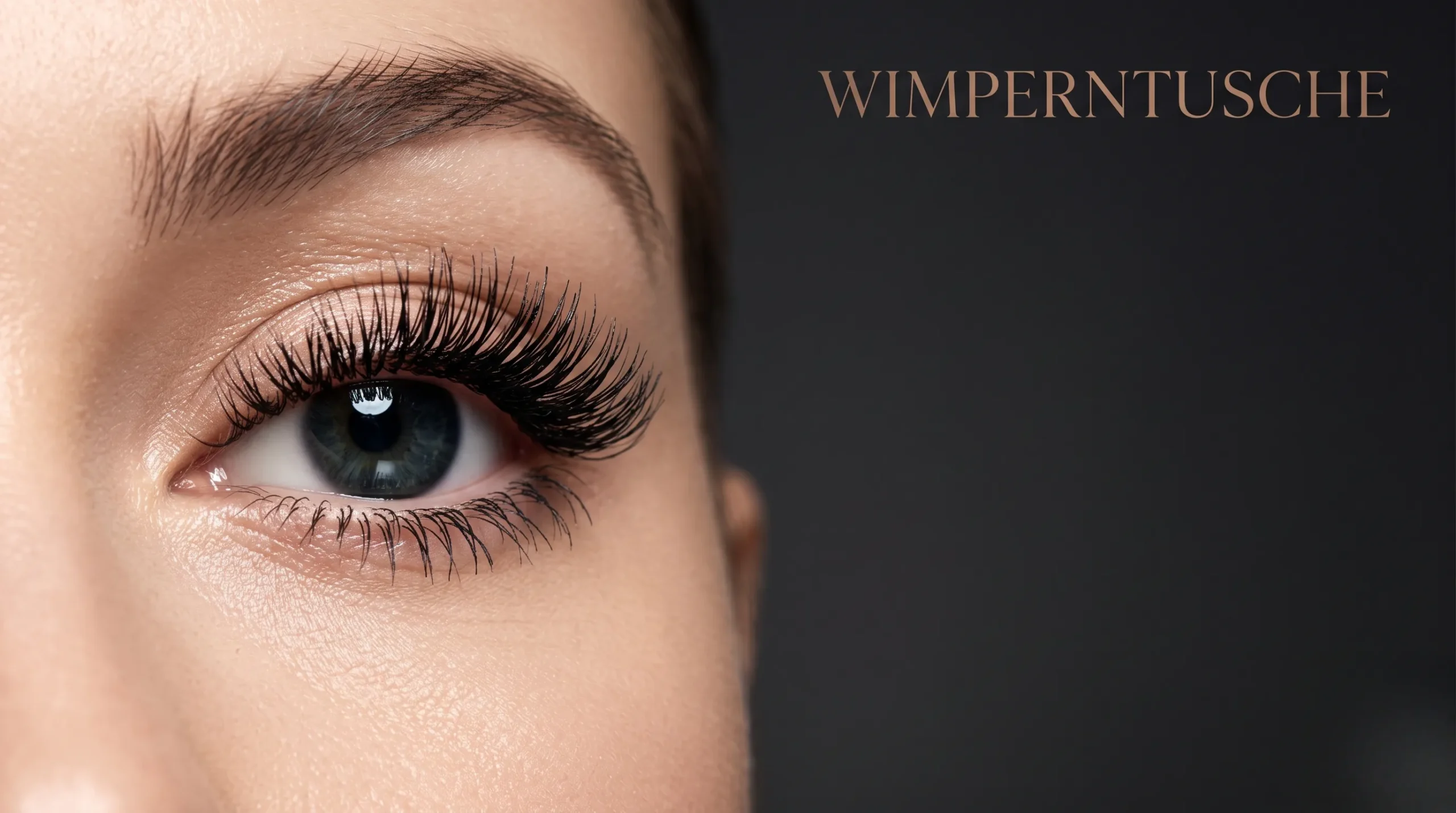 Gros plan sur des cils sublimés pour un regard intense et glamour.
