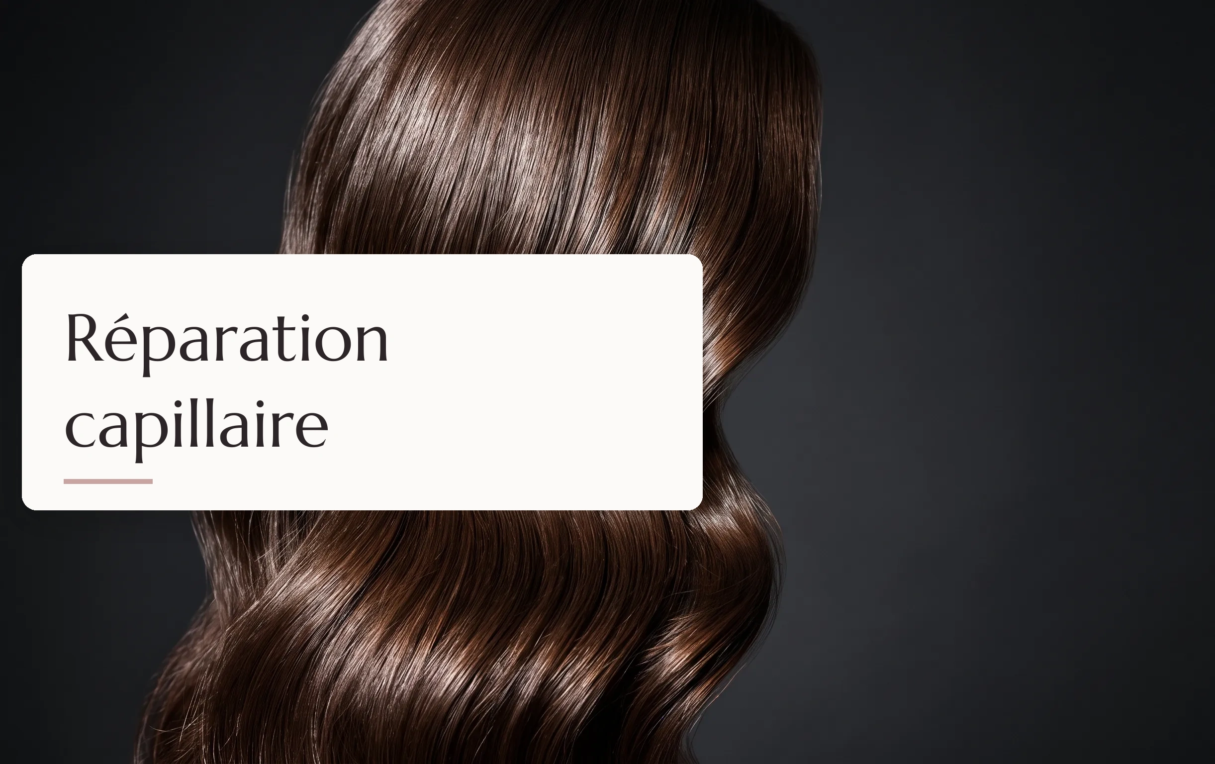 chevelure brillante et en parfaite santé capturée avec un éclairage de studio très sophistiqué